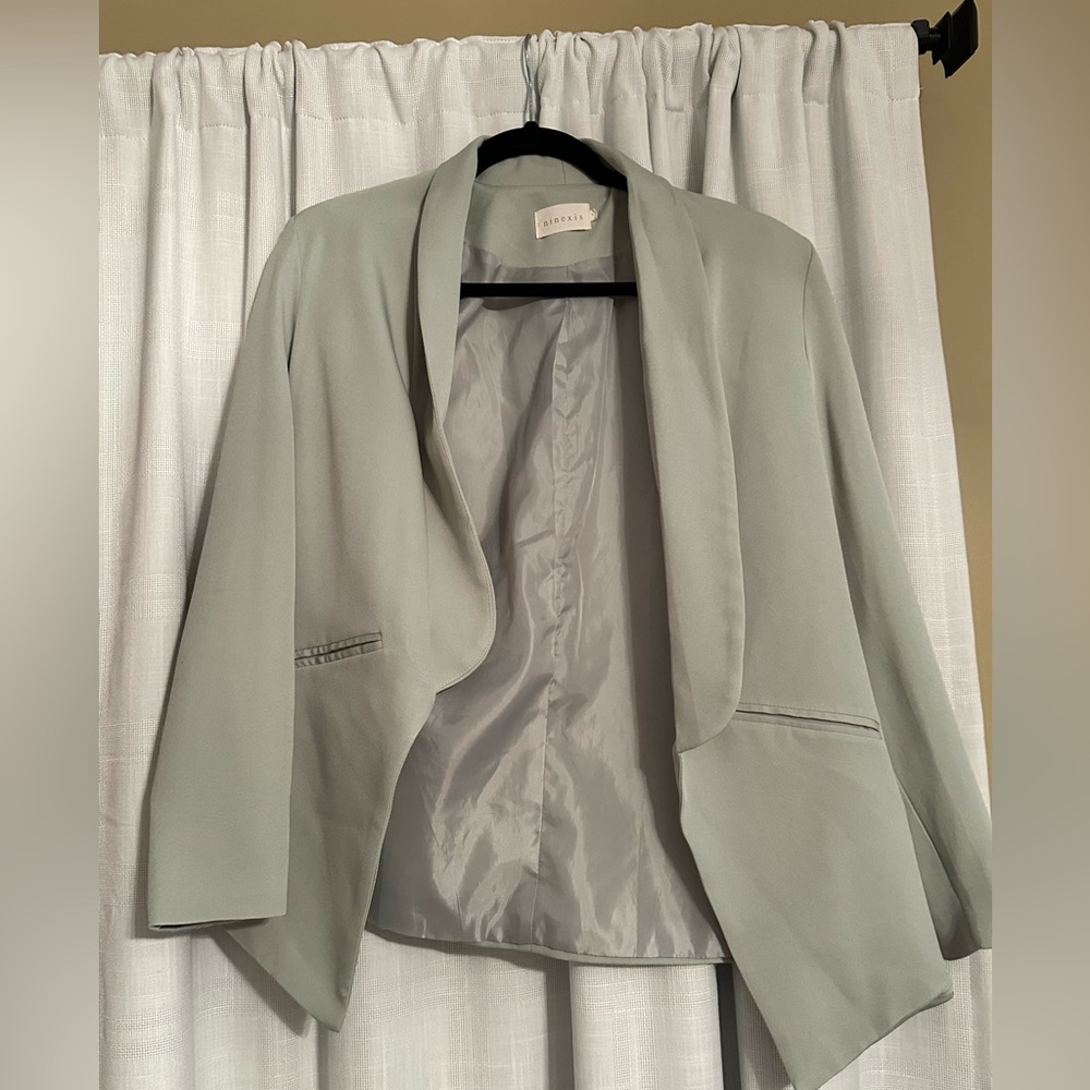 Pale green blazer